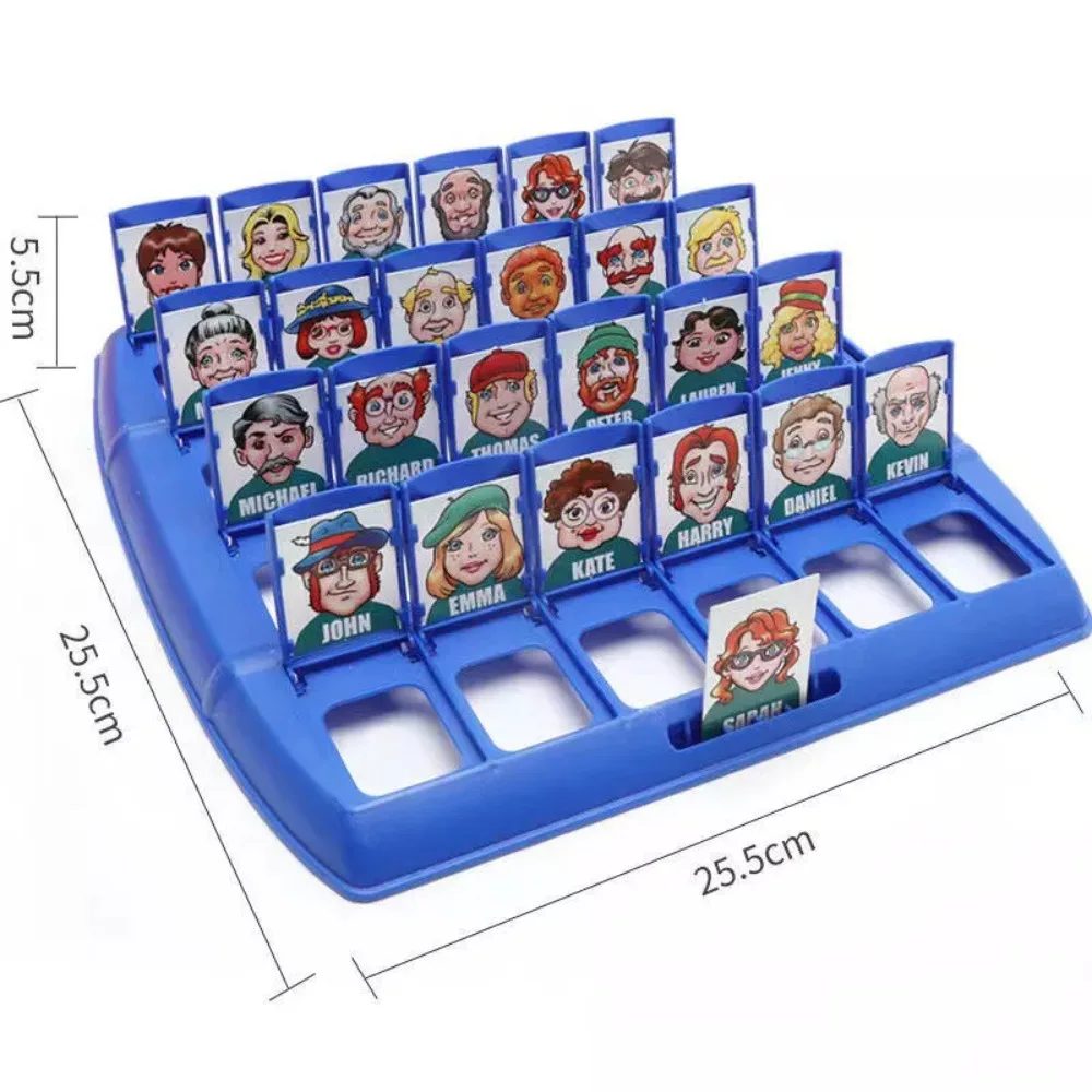 Guess Who? Board Game with Classic Characters PP Memory Training Classic Children's Mystery Board Game Parent Unisex
