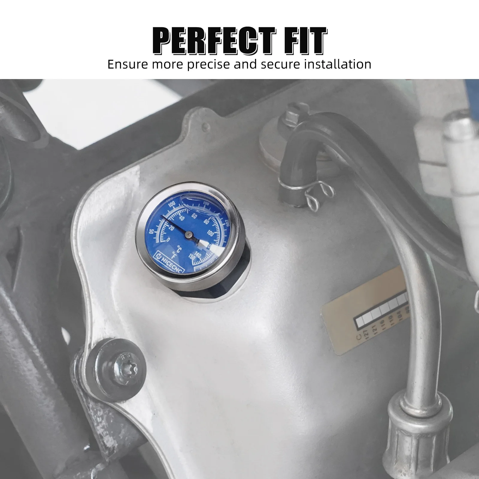 NICECNC Ölstandsanzeige mit Temperaturanzeige für Yamaha Raptor 700 700R 660R 2006-2024 YFZ450 2004-2013 5LP-21761-01-00 Aluminium – Detail 19