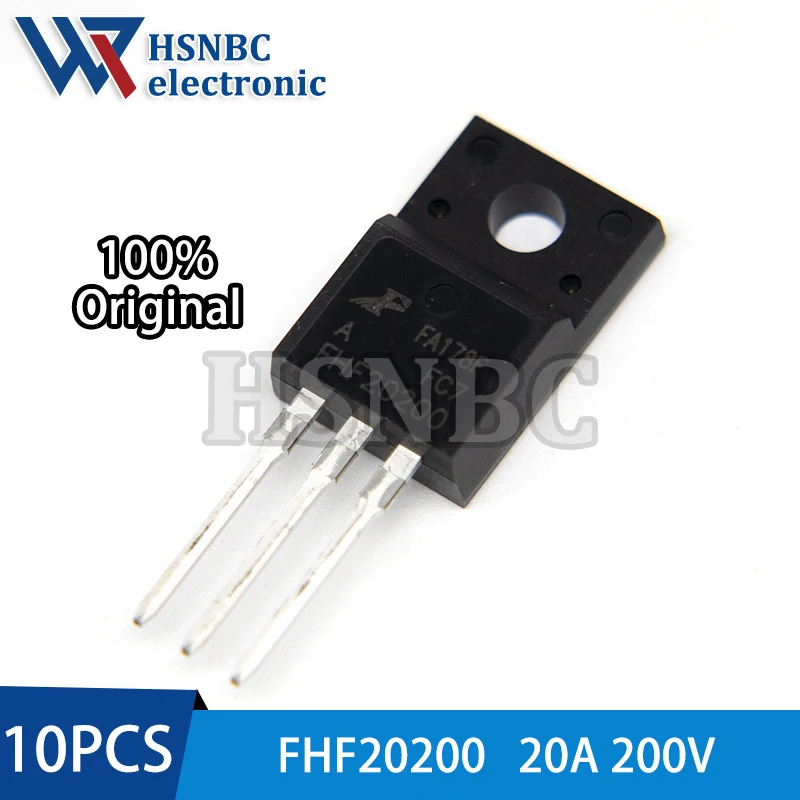 

10PCS FHF20200 FHF20200A 20200 TO-220F 20A 200V Schottky Diode 100% New Original