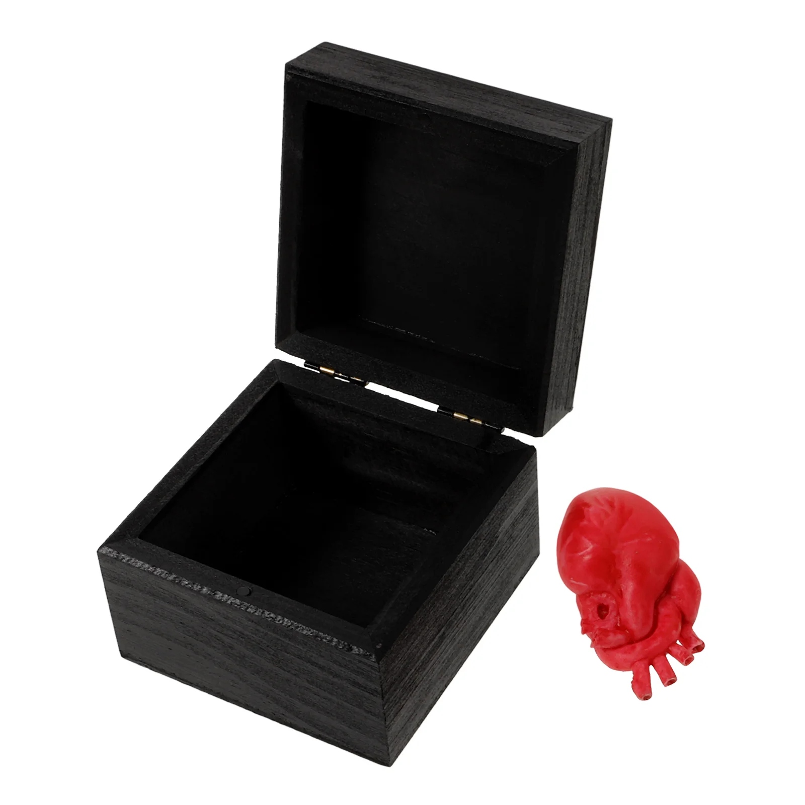 Halloween Body Parts Heart Organ Gift Box Gifts Bloody Organs Haunted House Props Black Resin