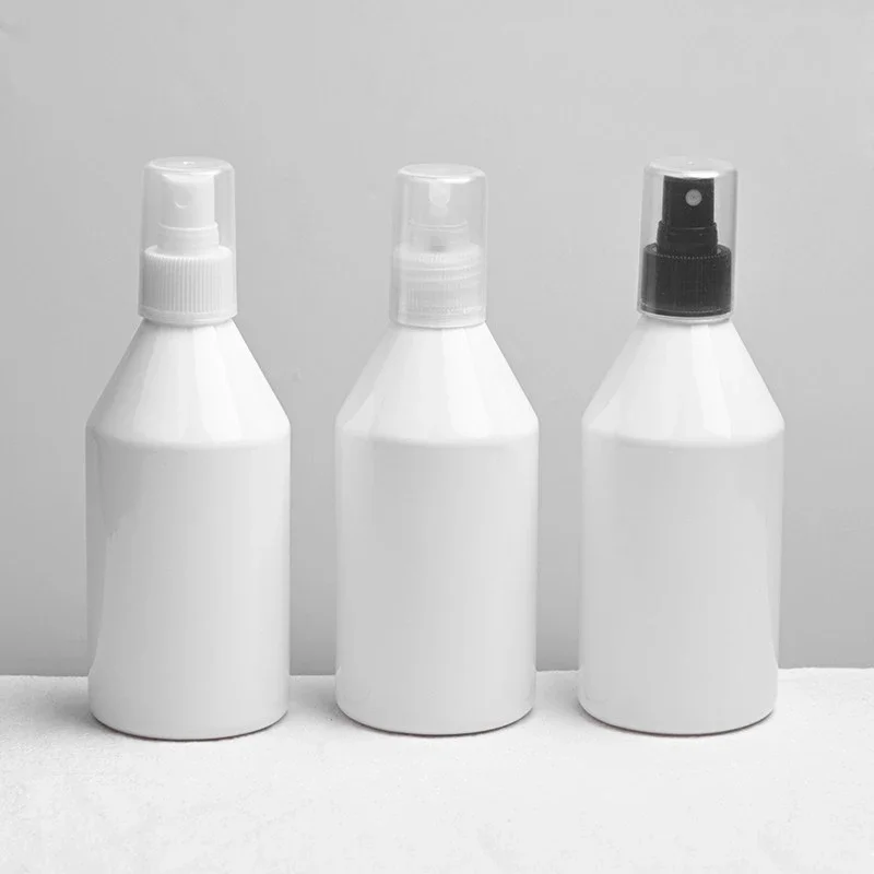 

300ML X 20 Cosmetic Spray Bottles For Cosmetics Packaging, White Green Plastic PET Container With Mist Sprayer Pump