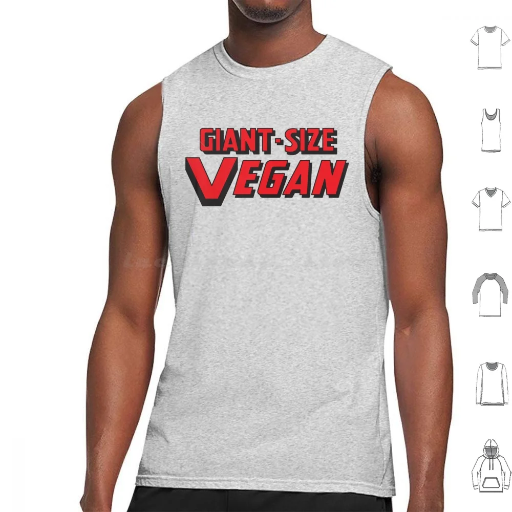 Giant-Size Vegan Tank Tops Print Cotton Vegan Xmen X Men Comics Comic Books Mutants Mumblingmynah