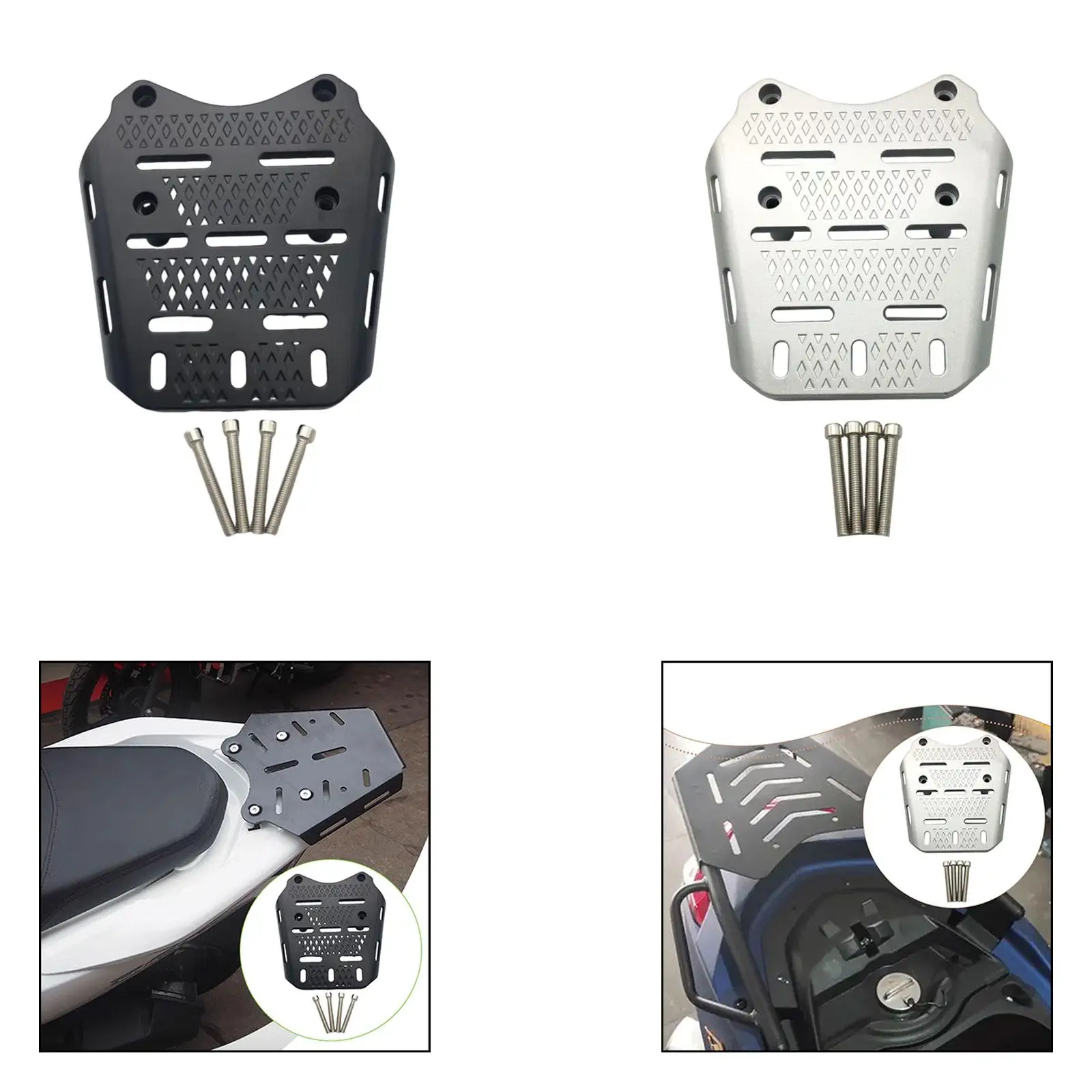 

Modified Motorcycle Trunk Mounting Rack Premium Aluminum Alloy Luggage Carrier for Honda PCX