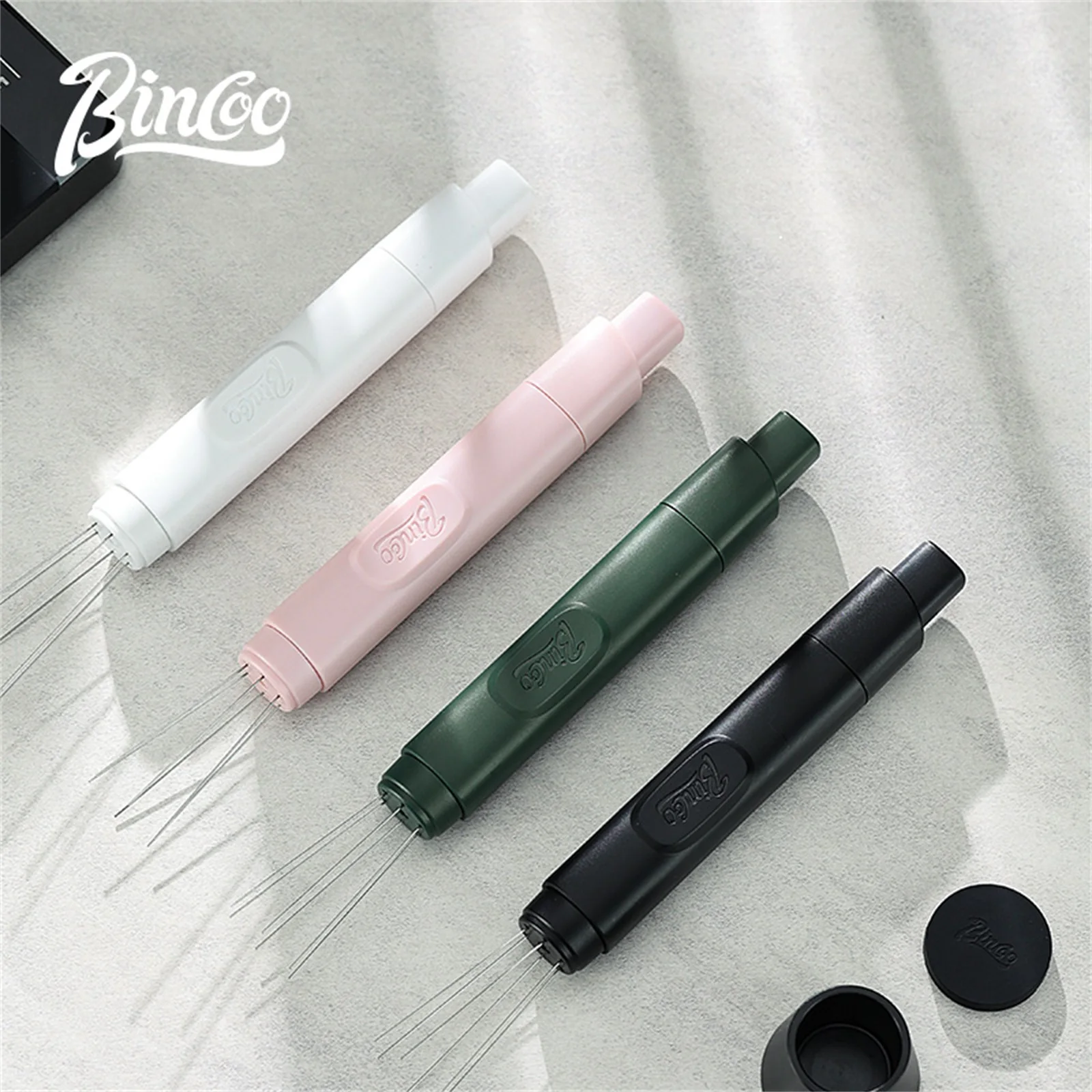 

Игольчатый дозатор для кофе Bincoo из нержавеющей стали с телескопическим и магнитным механизмом для равномерного распределения кофейной гущи в эспрессо