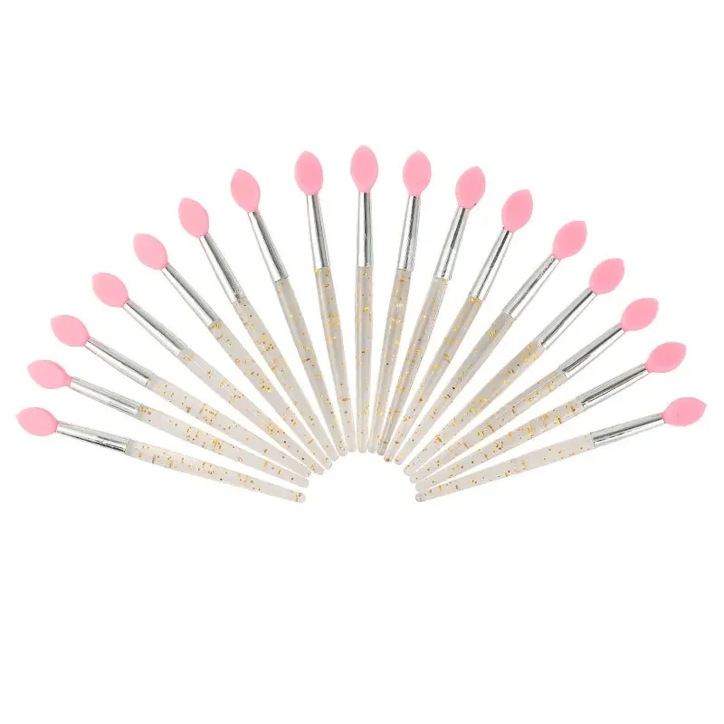 Brosse applicateur de fard à paupières en Silicone, 5/10/20 pièces, ensemble de pinceaux de maquillage doux pour les lèvres