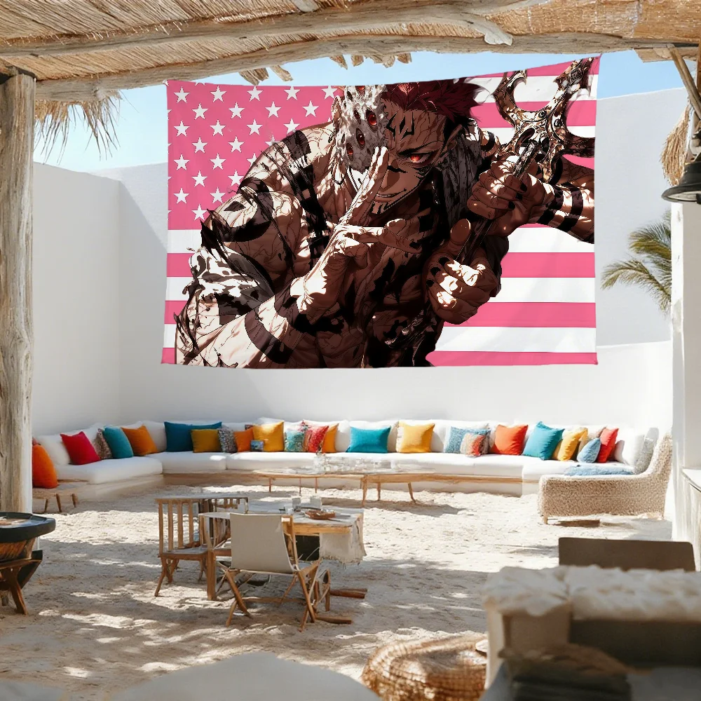J-jujutsu Ryomen Sukuna flag For K-kaisen Outdoor Camping Bar Picnic Party Home Decoration Ornaments Banner