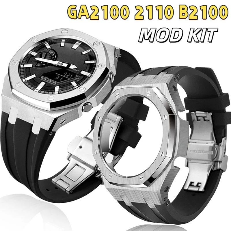 kit-di-modifica-ga2100-con-ghiera-in-metallo-e-cinturino-in-gomma-fluorurata-fkm-per-casioak-ga-2100-2100-ga-b2100-accessori-di-ricambio-modificati