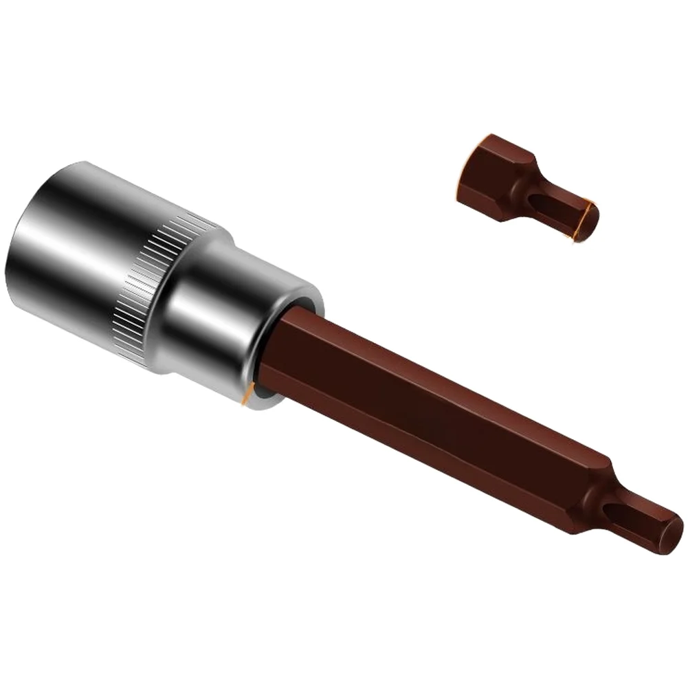 Socket Extension Bar with 1/2 Inch Drive for Torque Transfer Between Ratchet and Deep-Set Fasteners H4 Through H14