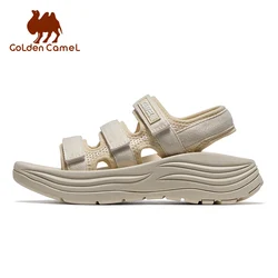 GOLDEN CAMEL Wave Women's Sports Sandals 2025 New Thick-soled Beach Shoes Lightweight Breathable Ladies Shoes for Women Slippers