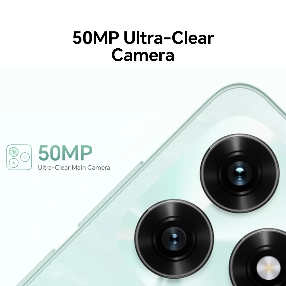 Versión EU HONOR X5c Plus, Teléfono Inteligente 4G, Pantalla de 6.74 Pulgadas con 90Hz y Protección Ocular, Cámara Principal de 50MP, Batería de 5260mAh, Procesador Octa-Core 5