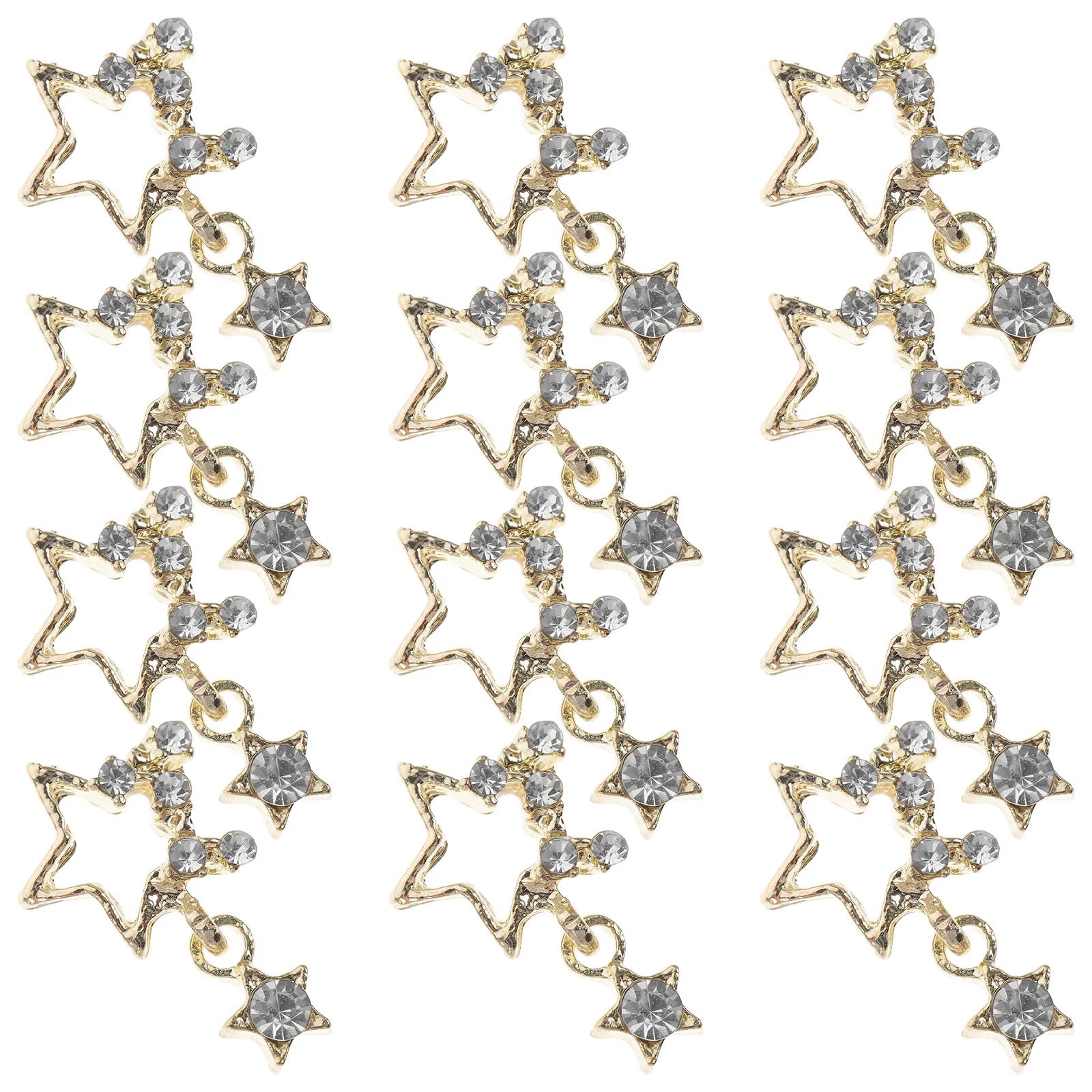 

20pcs Rhinestone Jewelry Supplies Pendant Star Bulk Star Charms Bulk Gems Nail Charms Cool Nail Art Rhinestones Gems