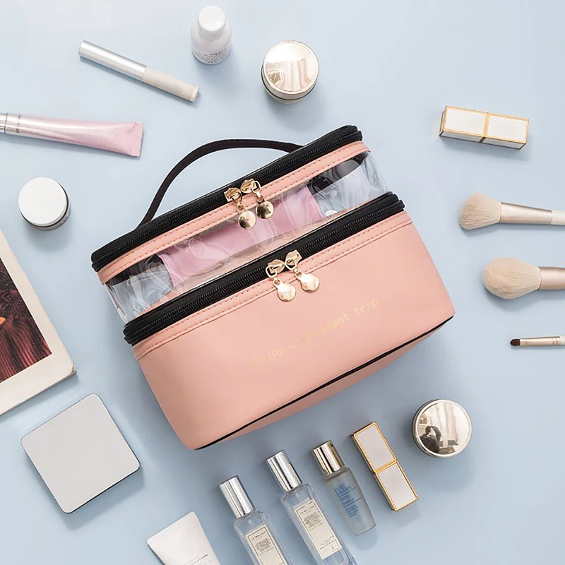 Waterdichte pvc make-up tas voor op reis cosmetica organizer_voghion.com