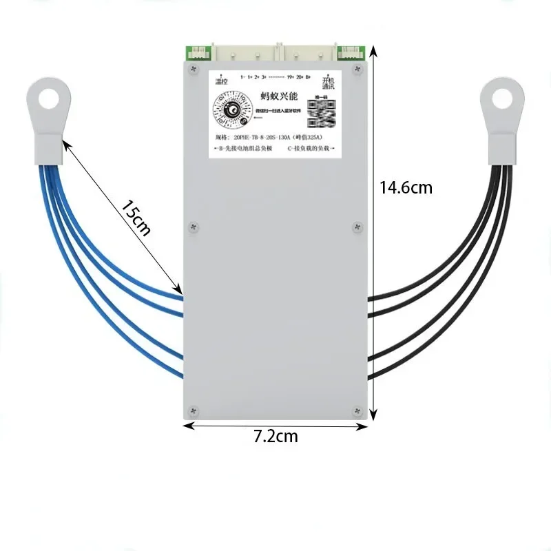 DDP ANT 8S~20S 8s  13s 16s 20s 130A peak 325A Smart Ant BMS with BT for Li ion Lifepo4 Jikong JBD Battery BMS 16s 100A 36V 48V