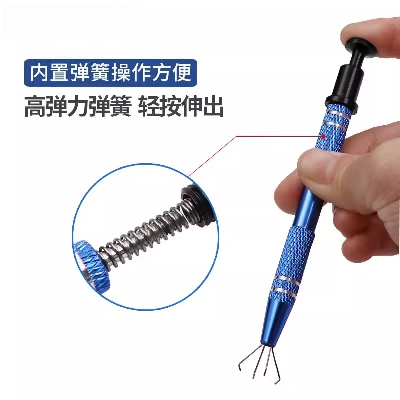 

Parts Grabber Four-jaw Picker Electronic Components IC Chip Picker BEST-611 Screw Pickup Clip