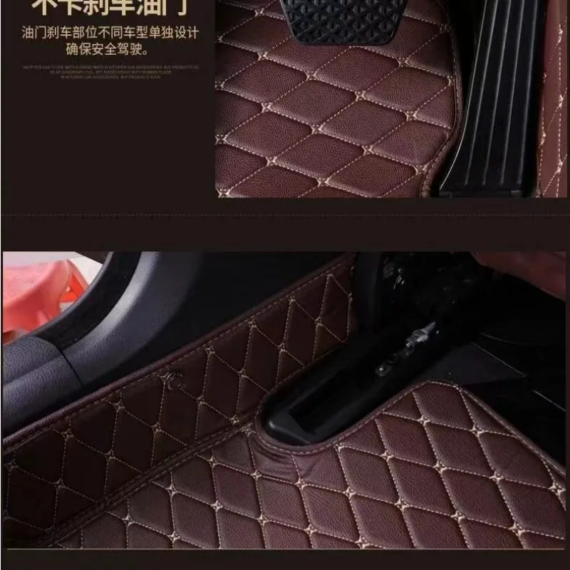 NEW Luxury Leather Car Floor Mats For BMW 5 Series G30 2017~2022 Carpets Mat Rugs Anti Dirty Car Accessories 520i 525i 530i 540i