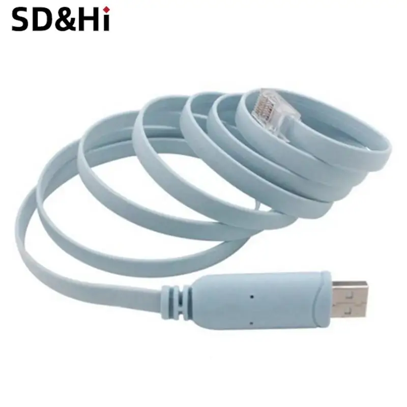 1pc USB to RJ45 Console Cable RS232 Serial Adapter for Cisco Router RJ 45 8P8C Converter USB Console Cables Switch Control Cable