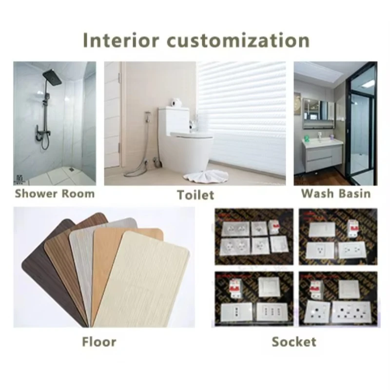 منزل حاوية حديث قابل للتوسيع من طابقين، متين 40 قدمًا، حاوية جاهزة وحدات قابلة للتوسيع، منزل صغير متنقل، مسطح #6