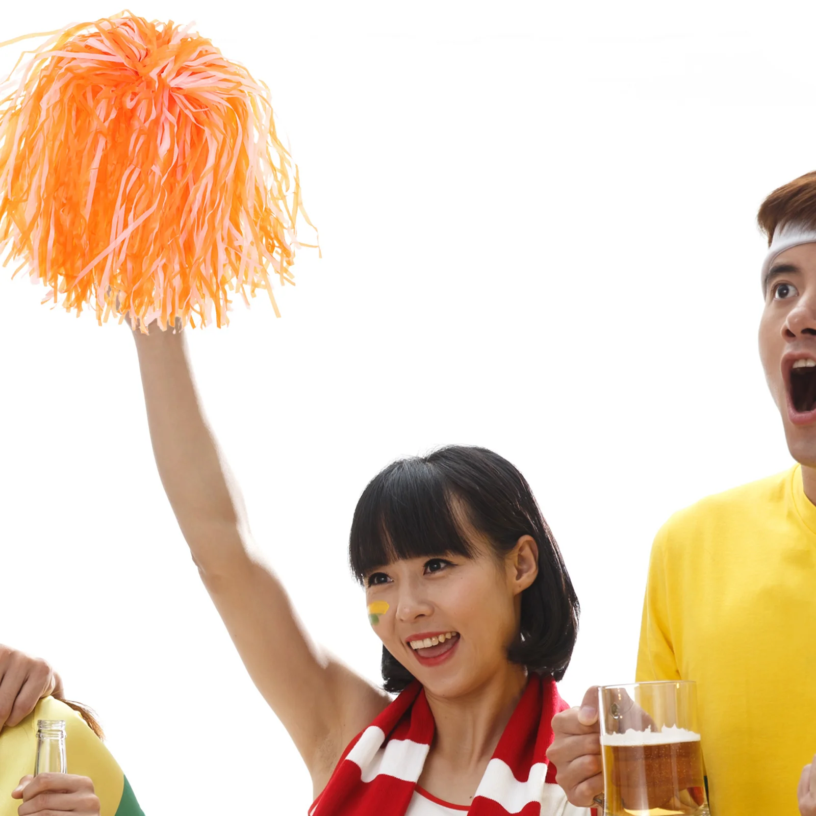 18 قطعة تصميم مقبض خفيف الوزن للتشجيع بوم بومس للمناسبات المدرسية والمسابقات الرياضية وإكسسوارات روح فريق الرقص