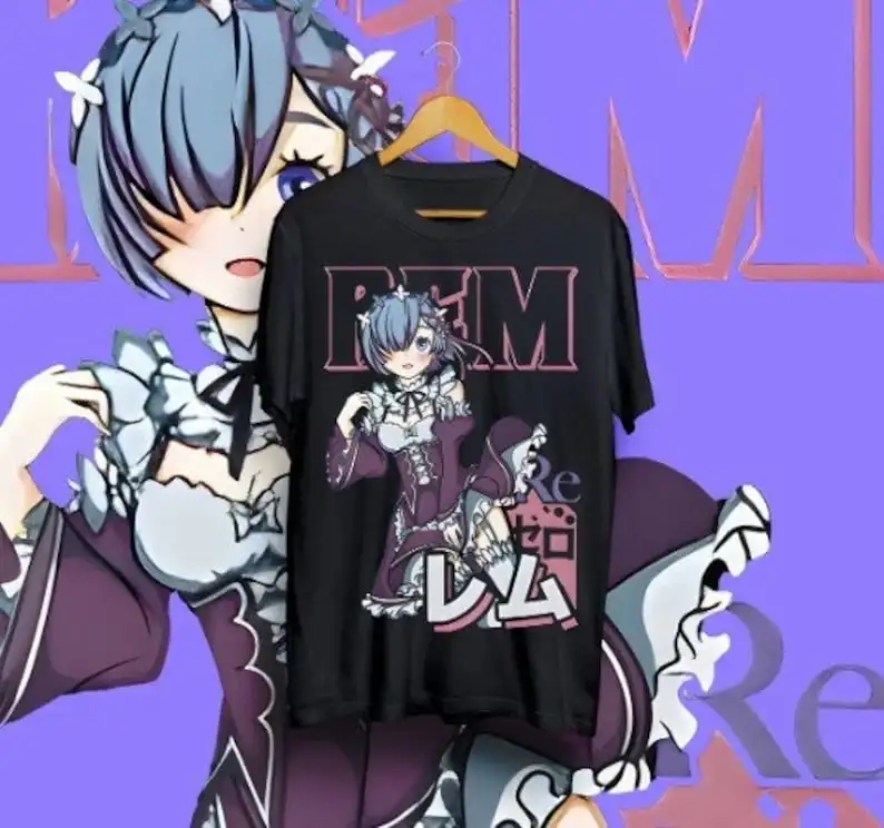 Re:Zero Shirt, Re Zero T-shirt, Emilia, Ram, Subaru, Japanese, Manga, Anime Tee, Waifu, Kawaii, Streetwear, Unisex