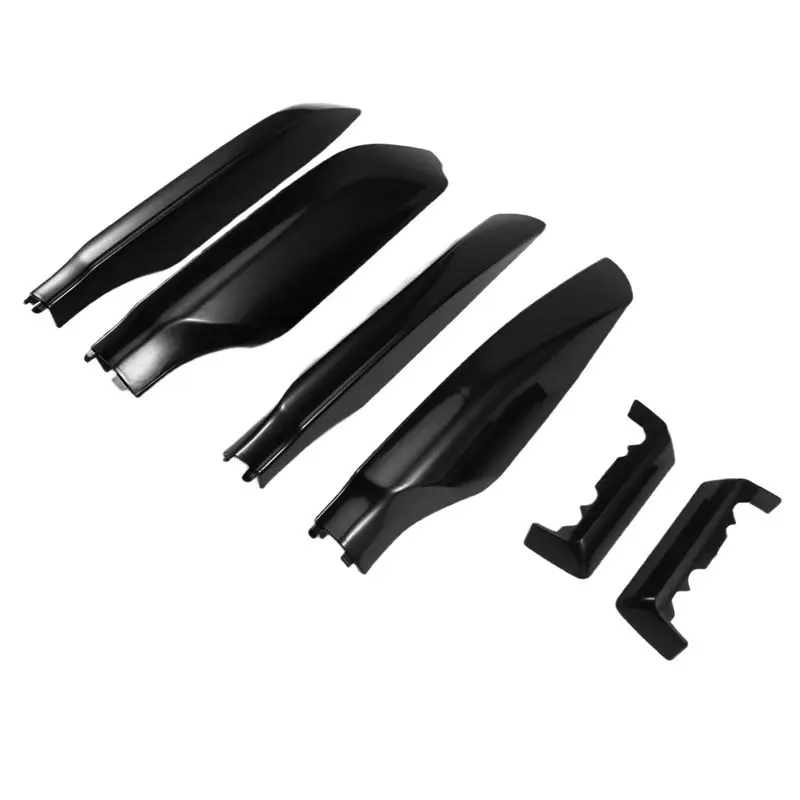 Excellent-2010-2019 For Toyota Land Cruiser Prado FJ150 Black Roof Rack Bar Rail End Cover Shell 6Pcs/Set Protection
