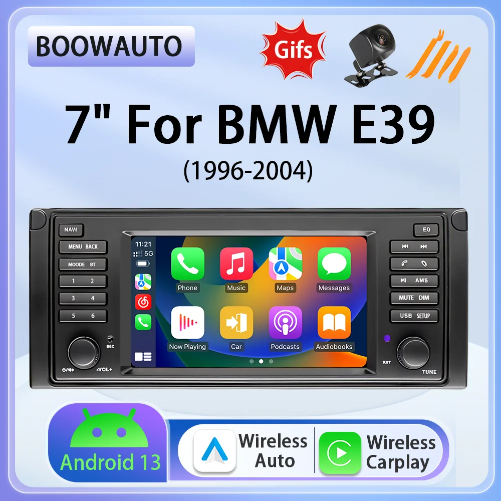 For BMW X5 E53 E39 E38 1996-2006 Android Screen Car Radio Multimedia Player Wireless CarPlay AUTO GPS Navigation Stereo RDS FM