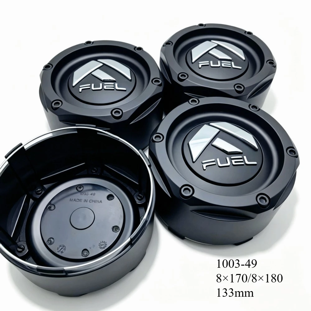 4pcs  Car Wheel Center Caps1003-49 Snap-in Off-road Hub Cap 133MM Rim Dust Cover Hubcaps Car Accessories for Fuel Rims PCD 8x180