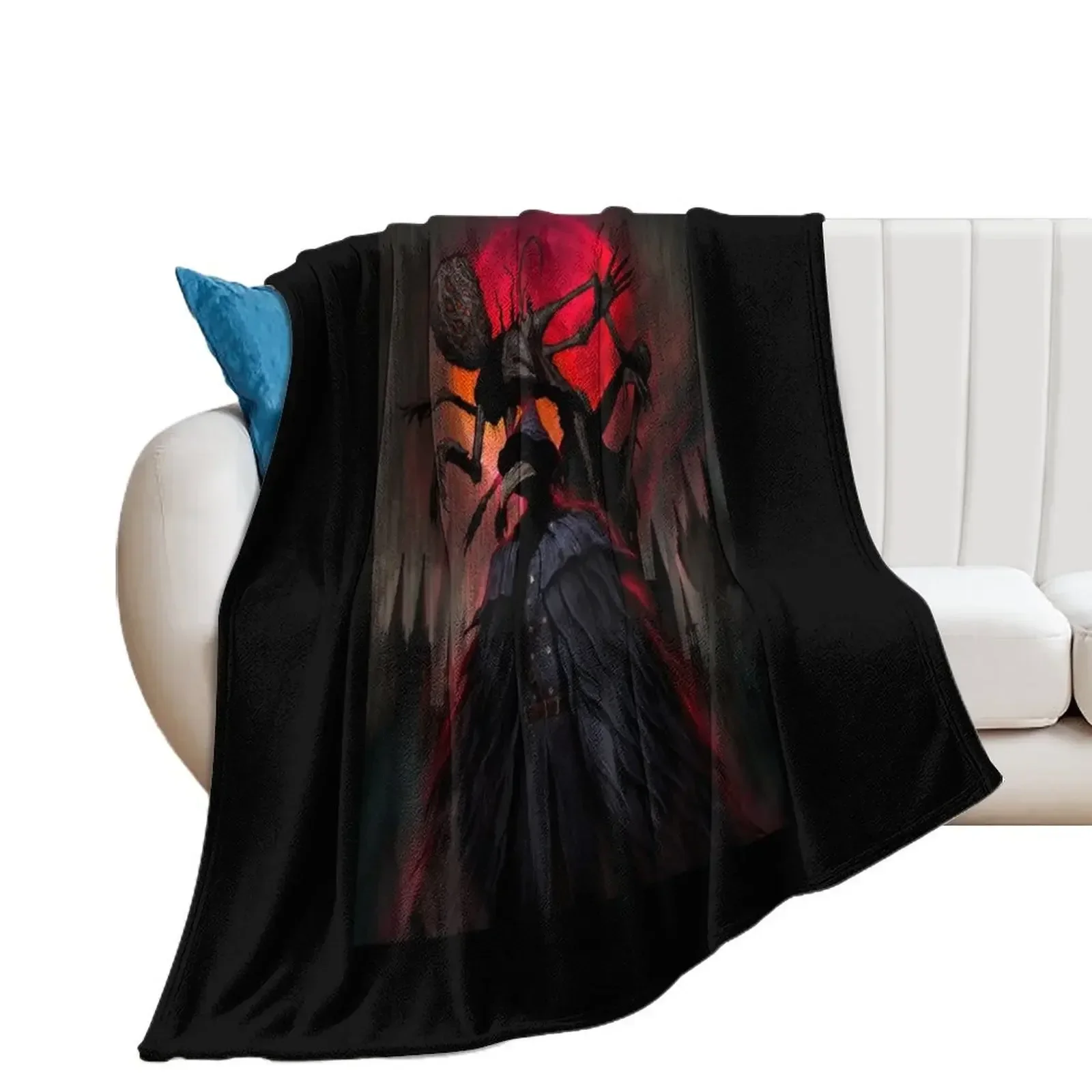 

Vintage A Hoonter Must Hoont Bloodborne Throw Blanket Furry For Decorative Sofa Thin Moving Blankets