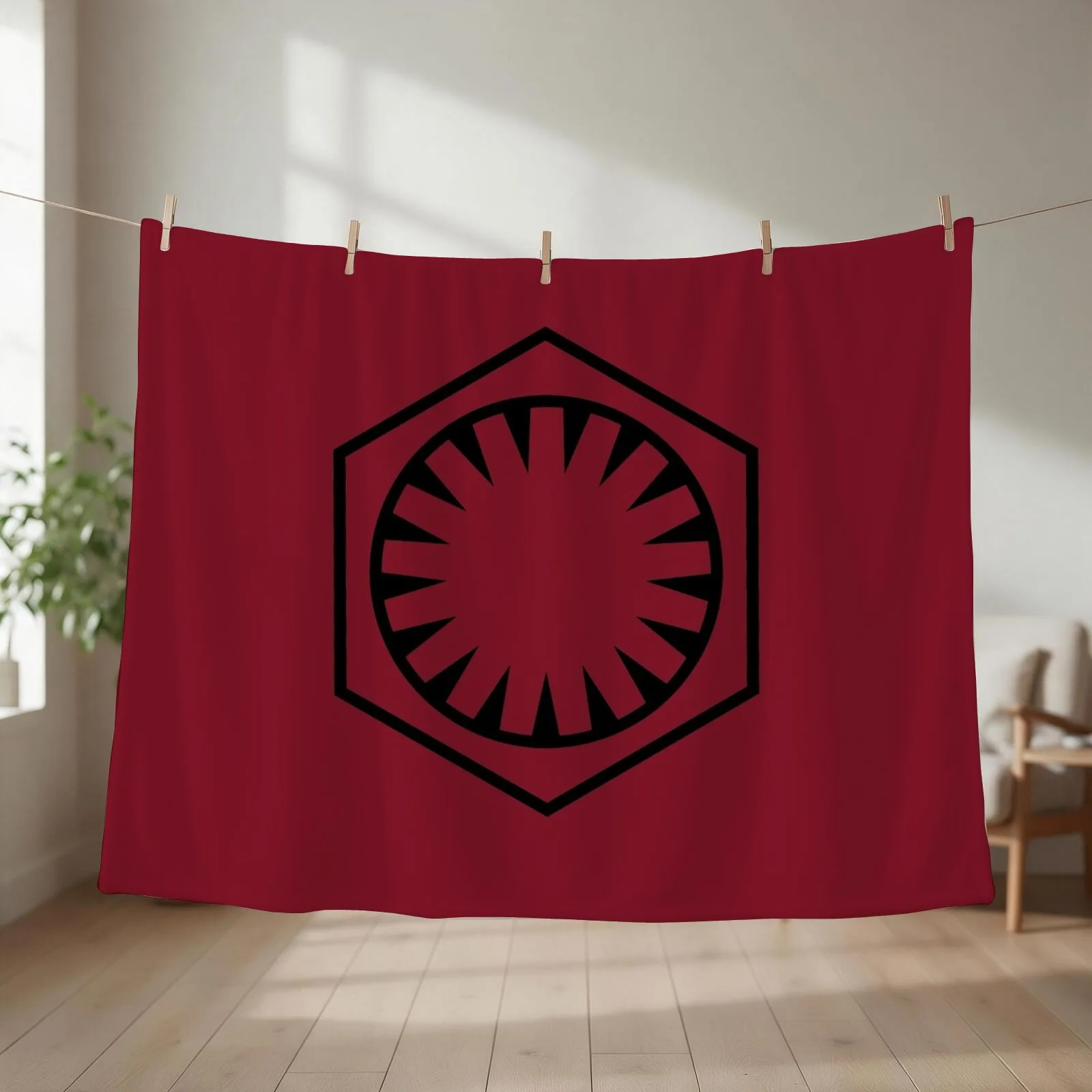 First Order Logo Throw Blanket couch cozy soft plush fuzzy picnic outdoor blanket