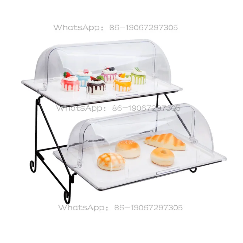 

Fruit European Double Dim Sum Cake Multi-layer Buffet Bread Display Plate Rack