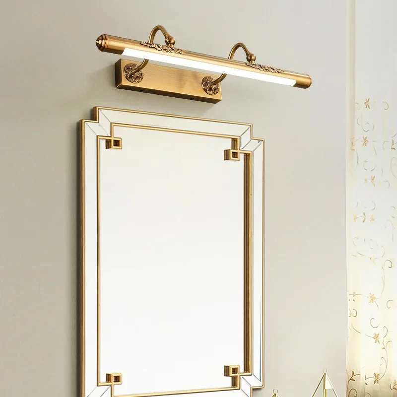 Modern Minimalist Wall Lamp with Adjustable Mirror Front Light for Bathroom Vanity Dressing Table Makeup Fill Lighting Fixture