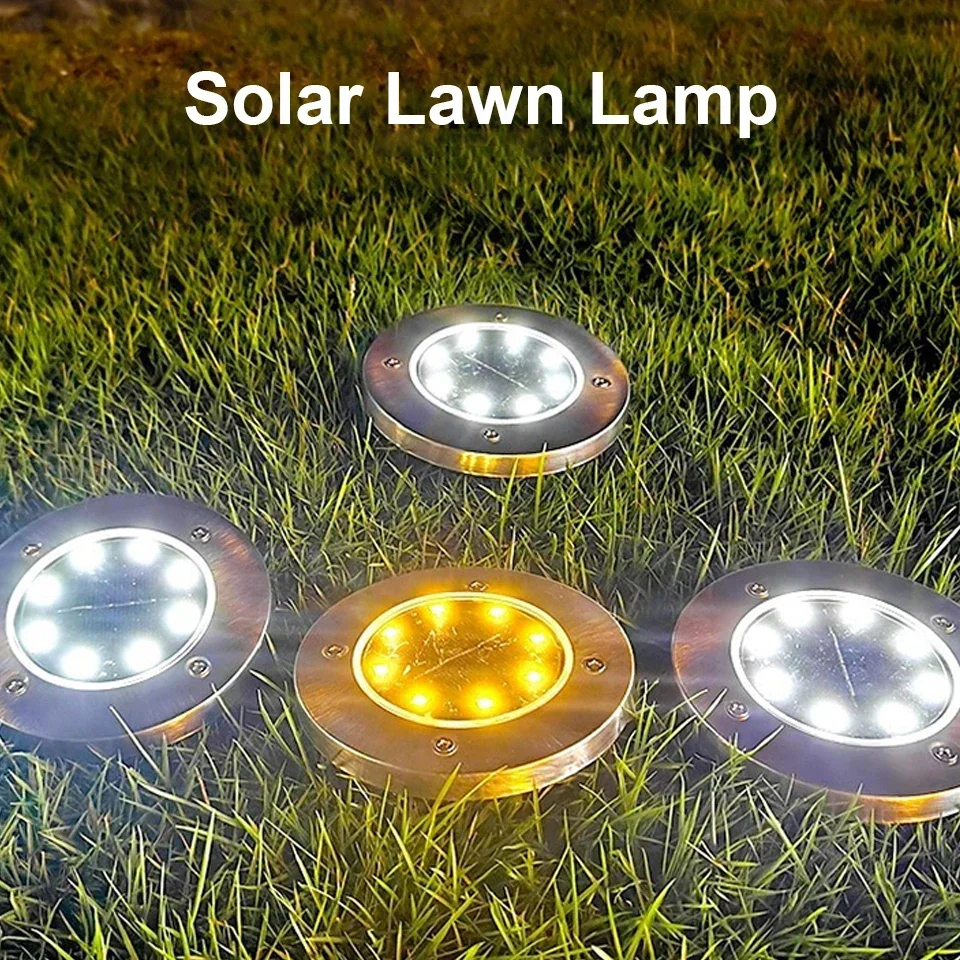 Solar Garden Lights Outdoor Led Lamp  Lighting Decoration Yard Path Vegetable Patch Cottage Waterproof Sunlight Lawn Lamps