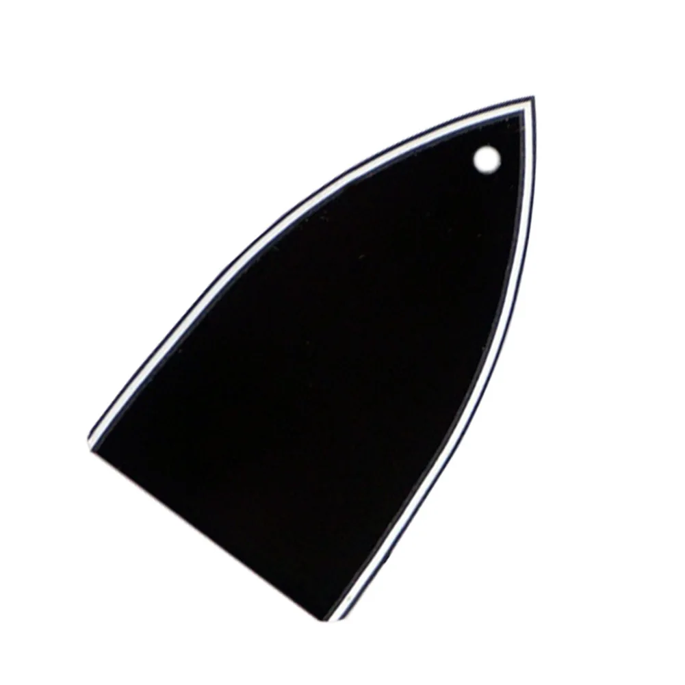 Truss Rod Cover for Electric Guitars Black, 3 Ply, Easy Installation, Suitable for Electric Guitars, Triangle Type, 1 Hole