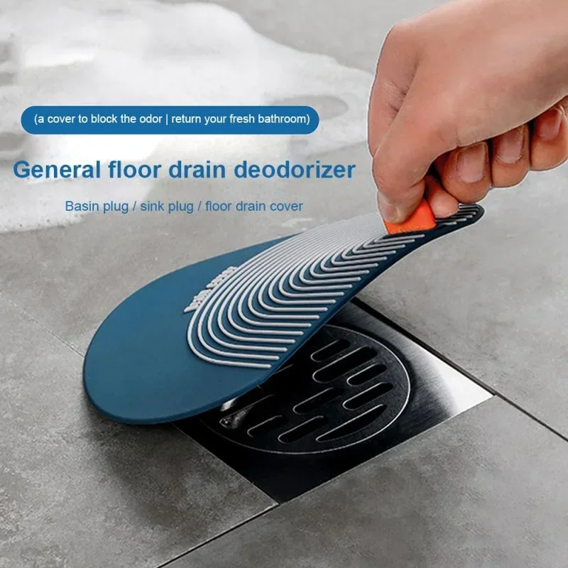 Shower Drain Covers PVC Floor Drain Shower Hair Catcher Bathroom Kitchen Sink Filter Home Deodorant Insect-proof Floor Cover