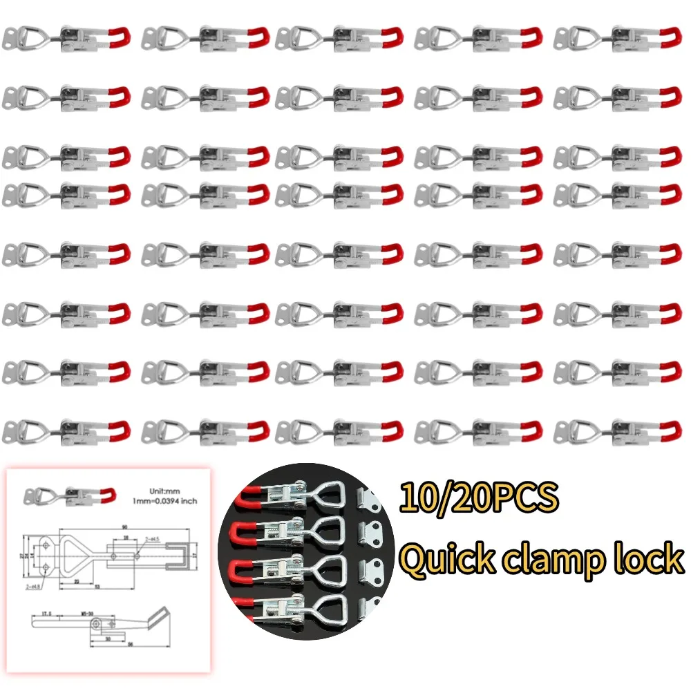 

Быстросъемный зажим-фиксатор 4001, грузоподъемность 100 кг (220 фунтов), оцинкованное железо, ручной тип, для деревообработки