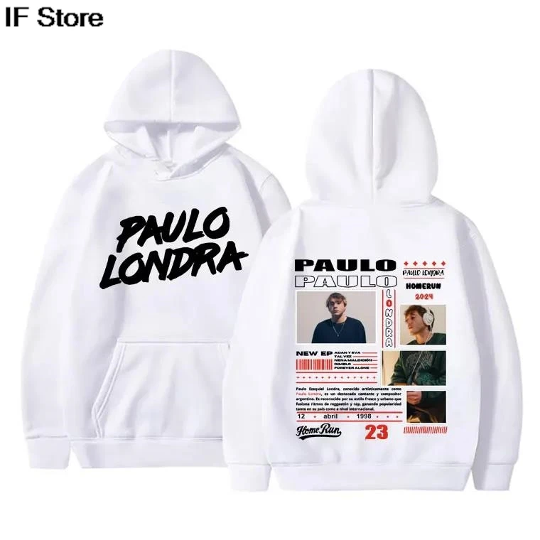 مغني الراب باولو لوندرا هوديي ألبوم الموسيقى Homerun الجرافيك هوديس الخريف الشتاء بلايز الرجال النساء الهيب هوب موضة المتضخم البلوز