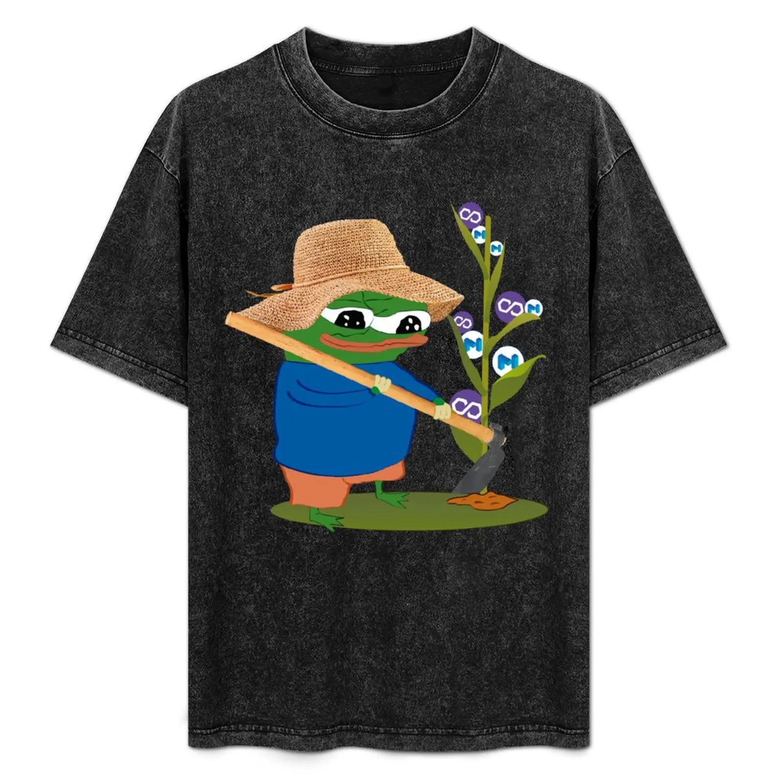 Camiseta Pepo Yield Farming Polygon Matic, camiseta para trabajo de construcción