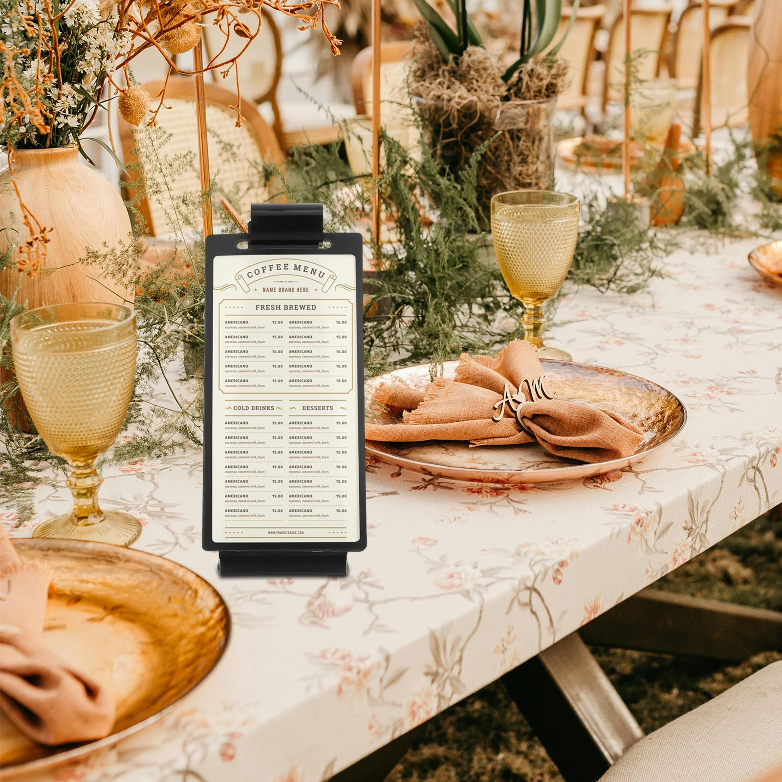 Acrylic Table Sign Flip Stand For Restaurants Parties Advertising Menu Display Retail Wedding Desktop Display Stand Tabletop