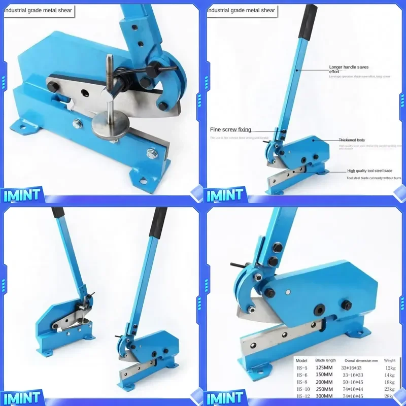 125mm Metal Nameplate Cutting Hand Shears Machine Super Hard Manganese Steel Shears Shear Knife Shearer Tool