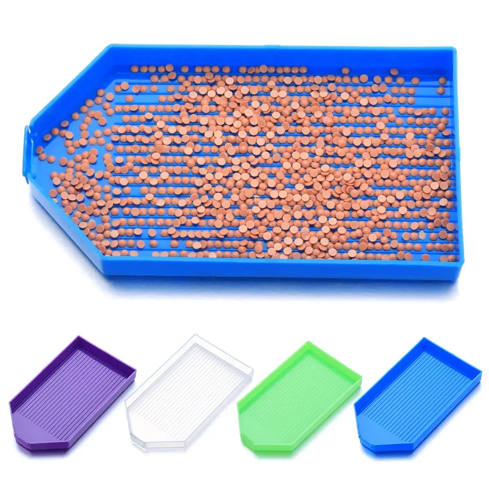 New Can open Square Plastic Diamond Painting Tool Tray Plate Drill Plate