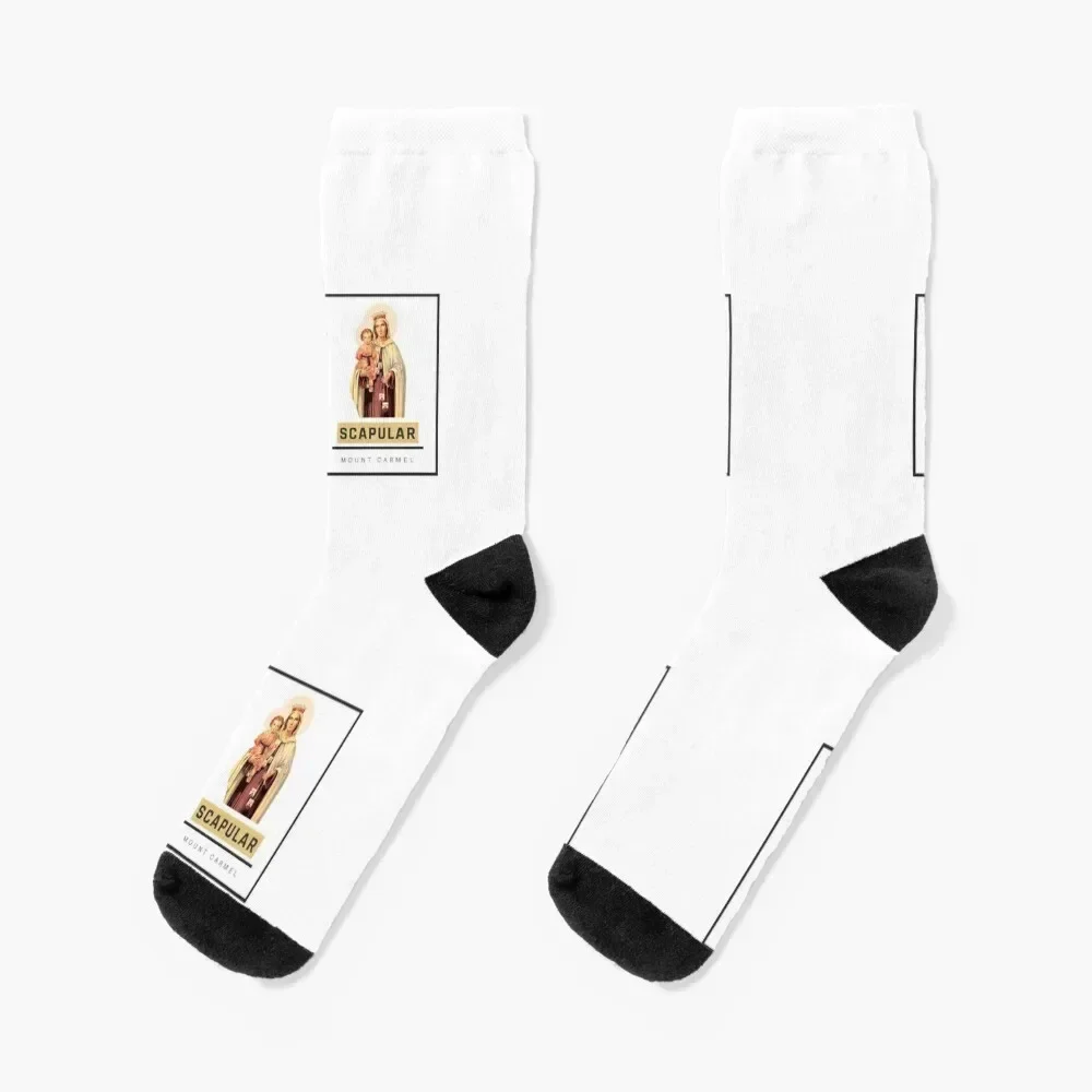 

Our lady of mount carmel pray for us Socks summer custom sports fashionable Climbing Ladies Socks Men's