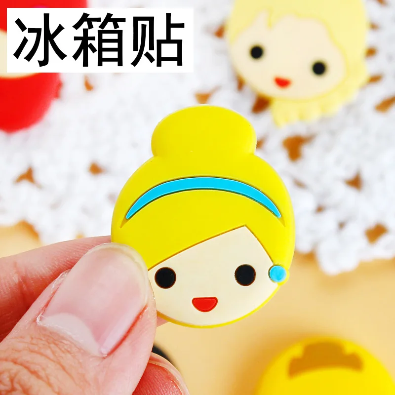 Disney Cute Princess Drawing Board Magnet Mini Refrigerator Home Decoration Sticker Magnets Fridge Souvenir Whiteboard Magnets