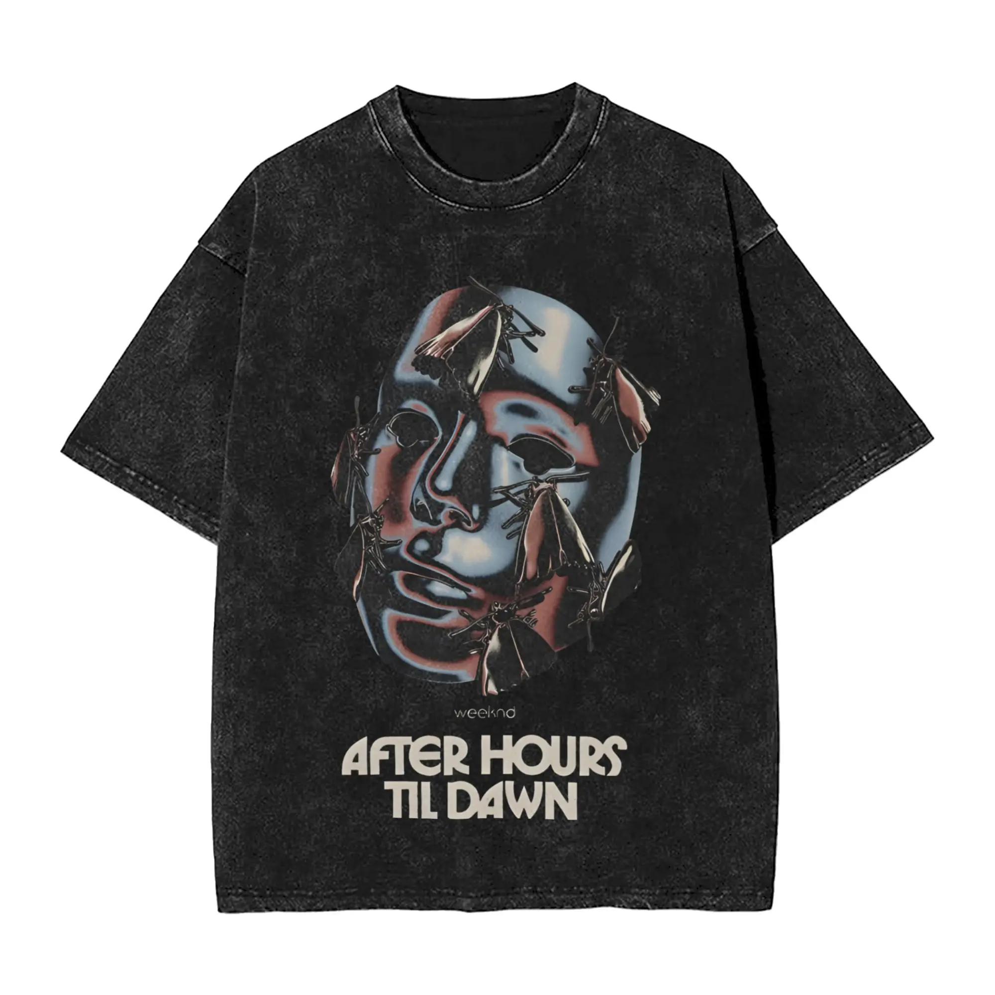 The Weeknds After Hours til Dawn Stadium Tour 2026  T Shirts Hip Hop Washed T-Shirts for Men Women Streetwear Summer Tees