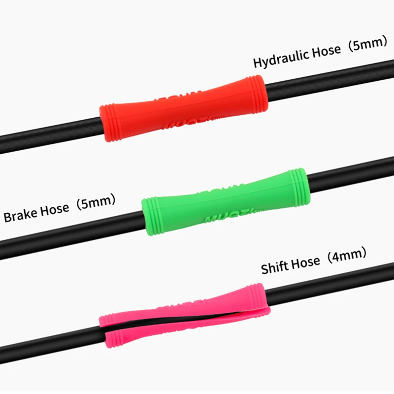 MUQZI 4/8PCS Bike Brake Shift Cable Hydraulic Brake Hose Housing Rubber Protection Sleeve 4mm 5mm MTB Frame Cable Protector