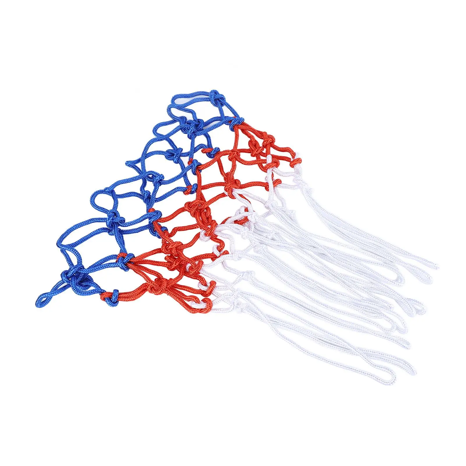 Substituição durável da rede de basquete resistente anti chicote fácil instalação poliéster compatível com todos os couros