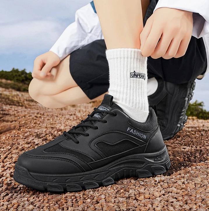 Men Outdoor Hiking Shoes Breathable Mesh Non-slip Trekking Sneakers Male Casual Sports Walking Footwear sneakers men