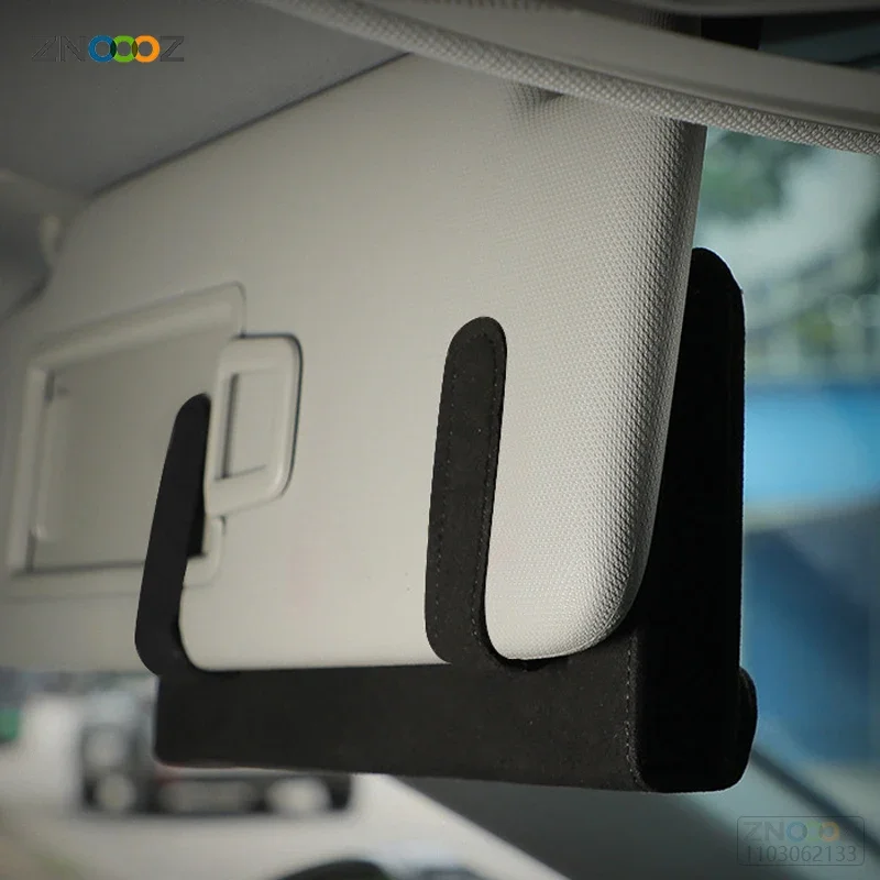 For BYD 2021 2022 2023 Car Styling Suede Mask Tissue Box Hanging Sun Visor Upside Down Exquisite Paper Drawer Accessories