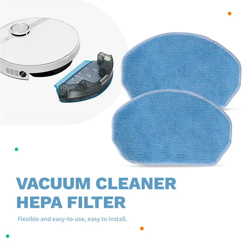 B03C-For Midea VCR04W Robot Vacuum Cleaner Accessories Hepa Filter Side Brush Mop Cloth Spare Parts