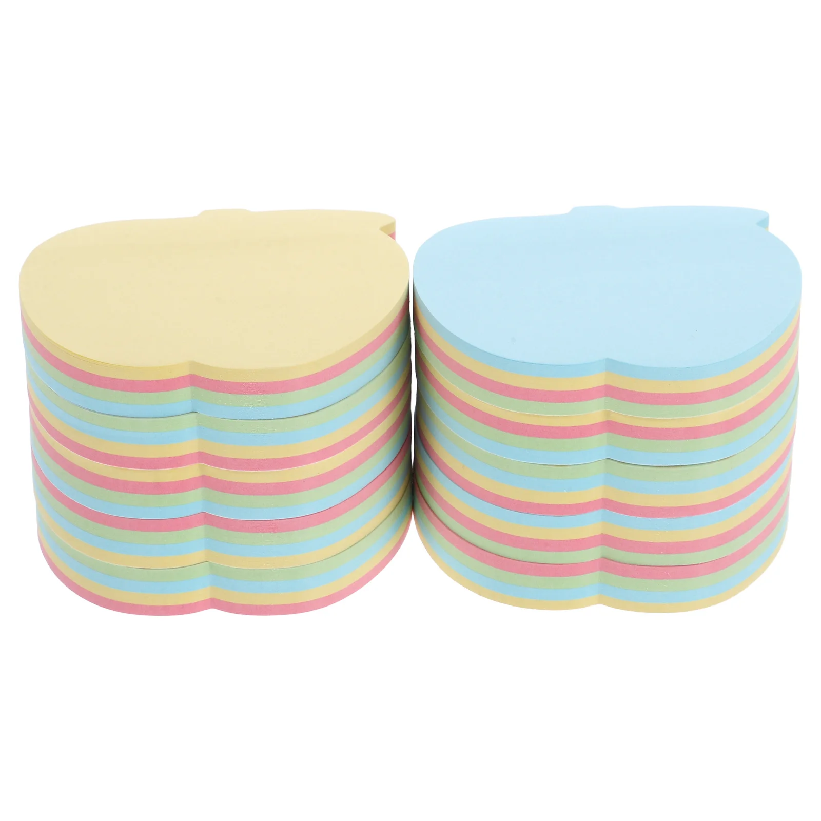 

10Packs Colorful Portable Self-Adhesive Memo Pads Apple Shape Note Paper Refills Quick Notes Reminder Pads for Office Home