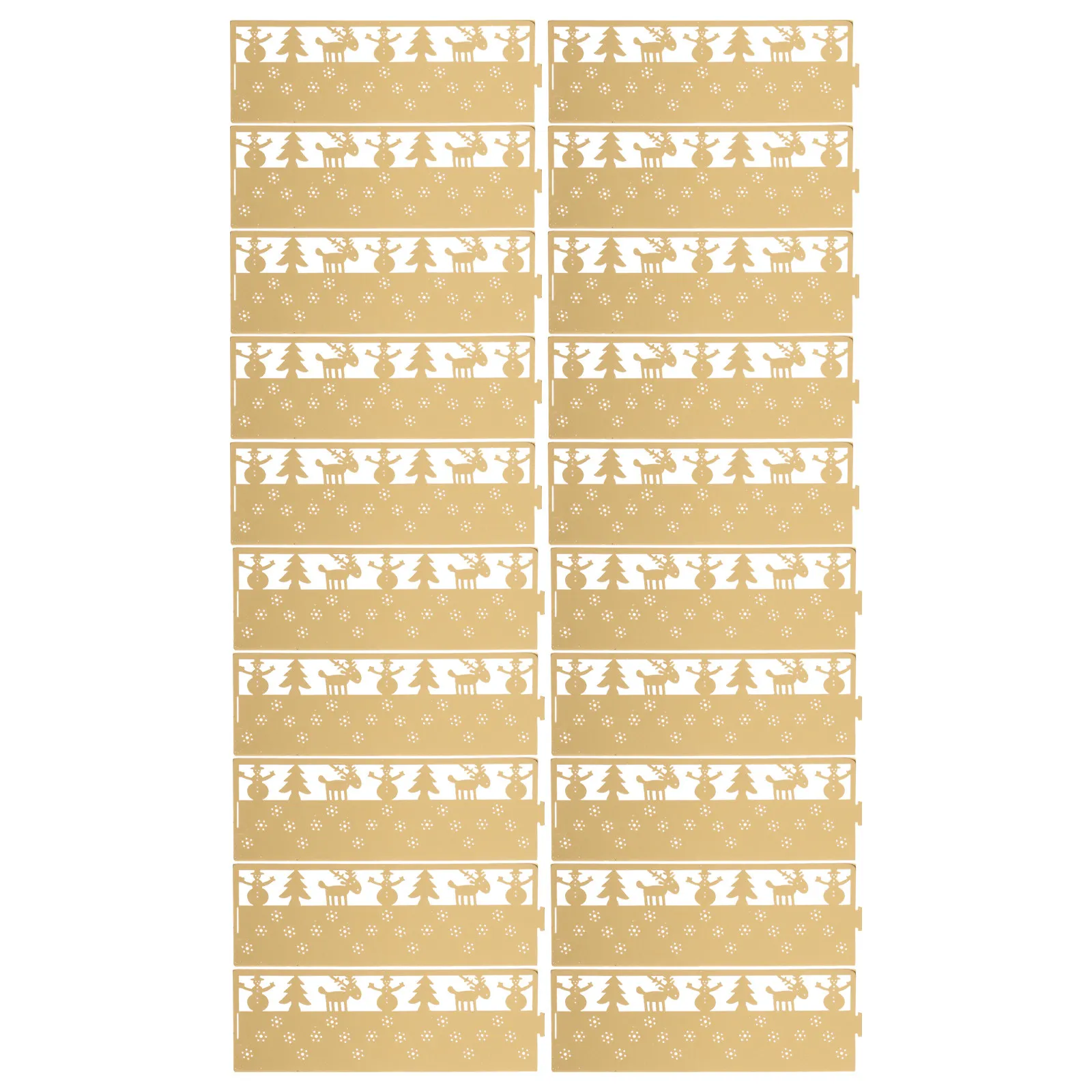 50Pcs Christmas Paper Lampshade Hollow Snowflake Design Smooth Lines 3D Effect Decoration Home Dinner Party Xmas