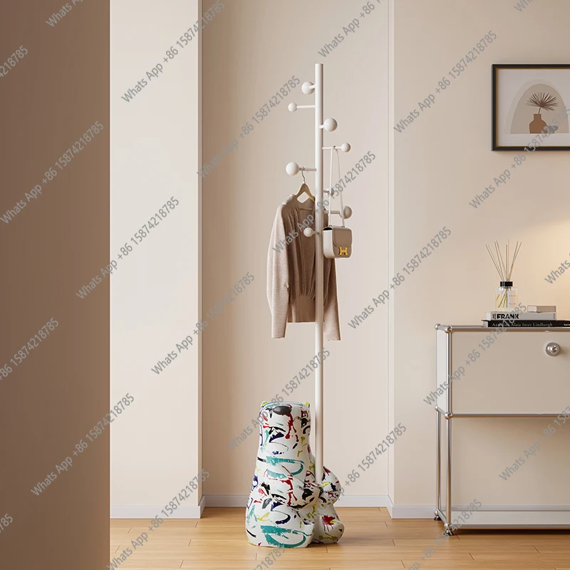 Original design coat rack floor-to-ceiling bedroom cream wind clothes rack living room entrance entrance clothes rack